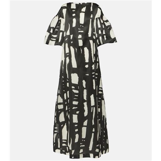 Max Mara abito lungo in organza di seta