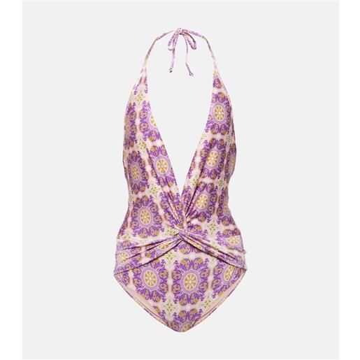 Adriana Degreas costume intero exotic coral con stampa