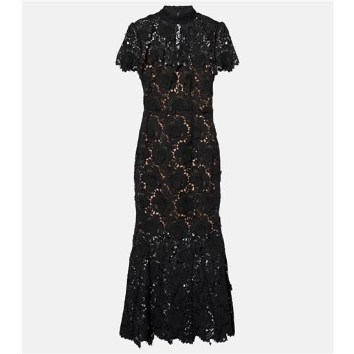 Self-Portrait abito lungo in pizzo