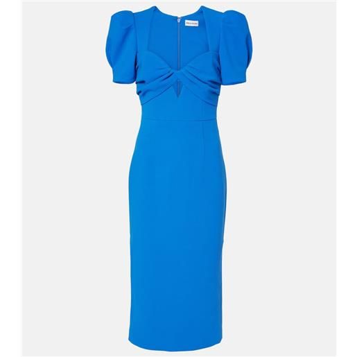 Rebecca Vallance abito midi antonella in crãªpe con cut-out