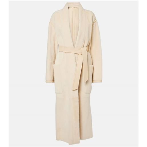 Max Mara cappotto glassa in shearling