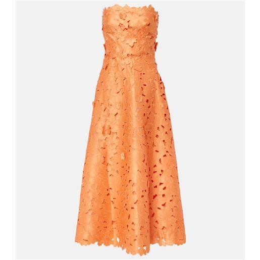 Costarellos abito midi lorina in pizzo