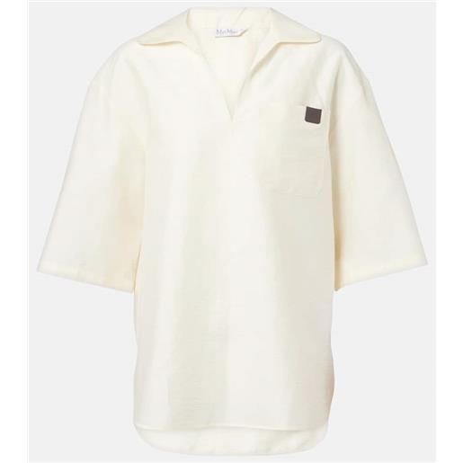 Max Mara polo osiride in misto lino e seta