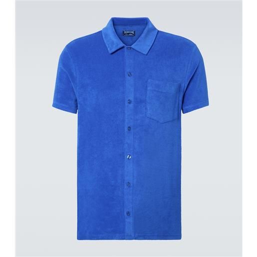 Vilebrequin camicia bowling in misto cotone