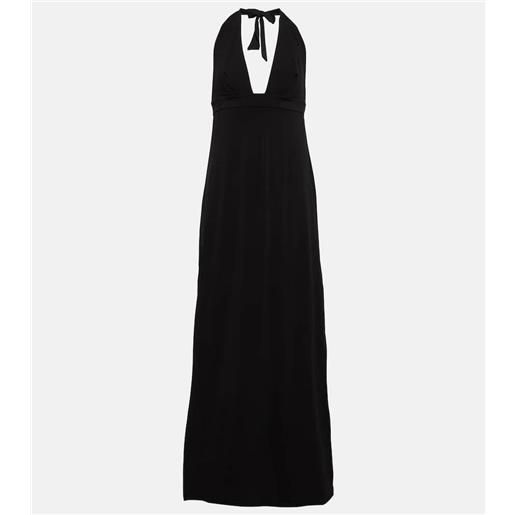 Max Mara abito lungo break in jersey