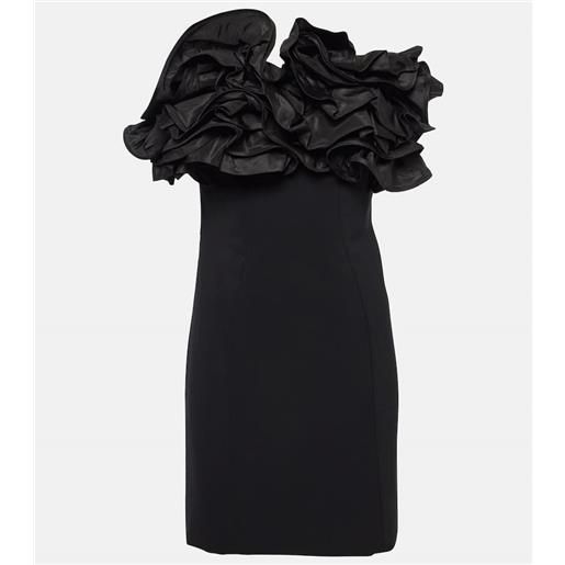 Carolina Herrera miniabito con applicazione floreale