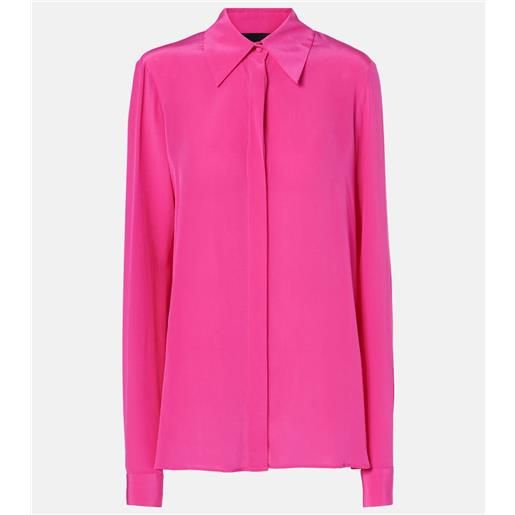 Costarellos camicia keltie in seta crepe de chine