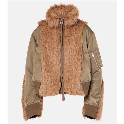 Sacai giacca in tessuto tecnico