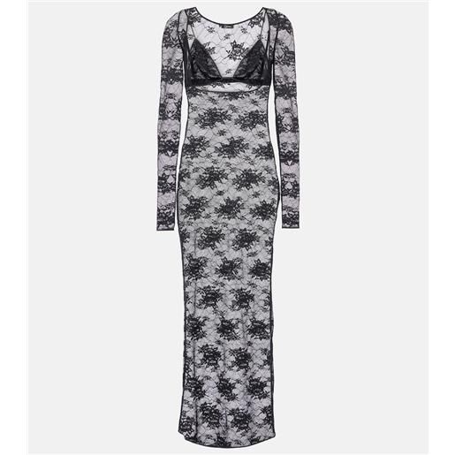 Oseree osã©ree abito lungo in pizzo