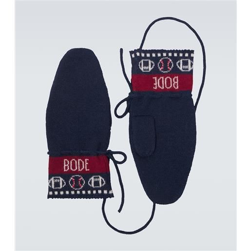 Bode muffole in jacquard di alpaca