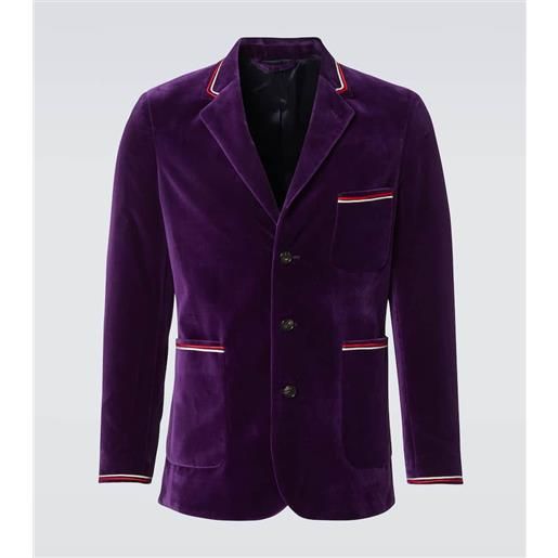 Bode blazer showcase in velluto di cotone