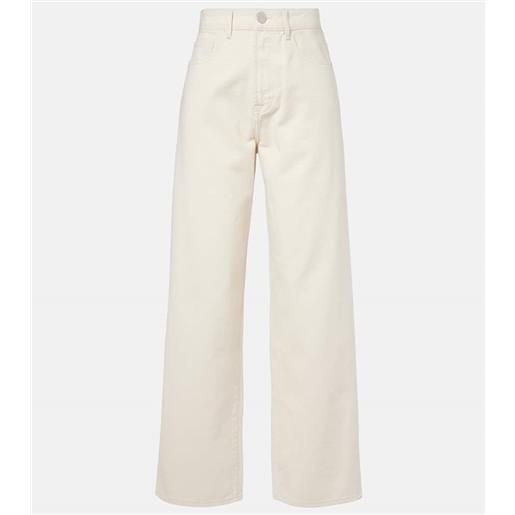 Rohe róhe jeans a gamba larga e vita alta