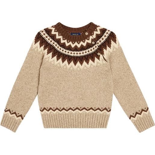 Polo Ralph Lauren Kids pullover fair isle in misto lana