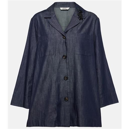 'S Max Mara camicia di jeans con applicazione