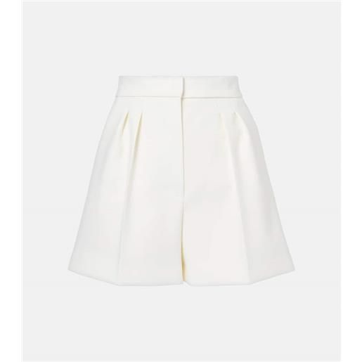 Max Mara shorts zic in canvas di misto lana