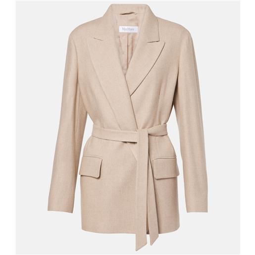 Max Mara blazer randers in lana, seta e cashmere