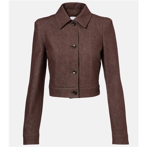 Max Mara giacca cropped carpa in cotone