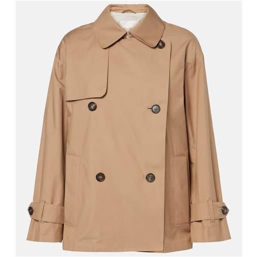 Max Mara trench cropped zeno in twill