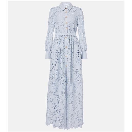 Self-Portrait abito lungo con pizzo