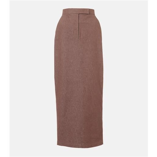 Max Mara gonna lunga pianosa in cotone