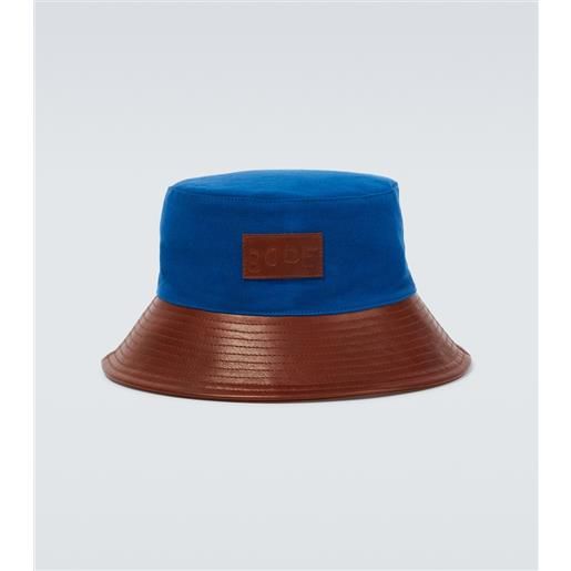 Bode cappello da pescatore in cotone con pelle