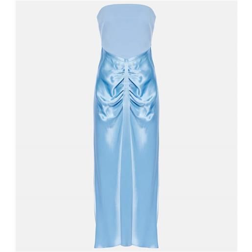 Staud abito midi wayfaring in tessuto ponte