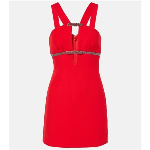 Self-Portrait abito corto in crãªpe con decorazioni