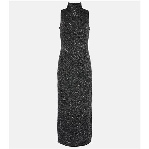 Max Mara abito lungo berlina con paillettes