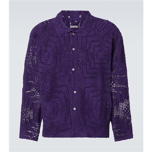 Bode camicia in crochet di cotone