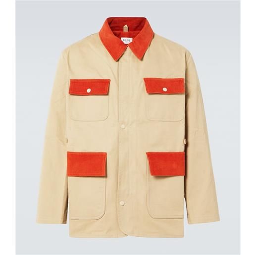 Bode giacca in twill di cotone con velluto a coste