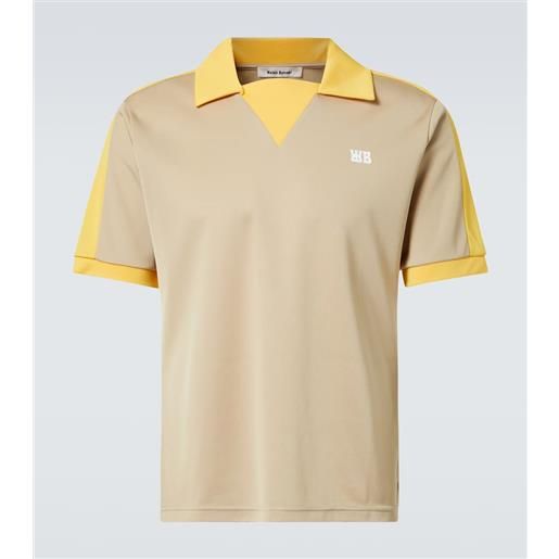 Wales Bonner polo a blocchi di colore con logo