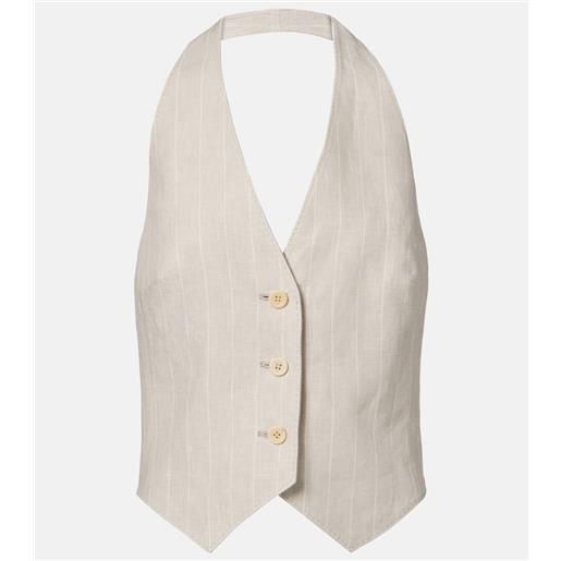 Max Mara gilet sauro in lino