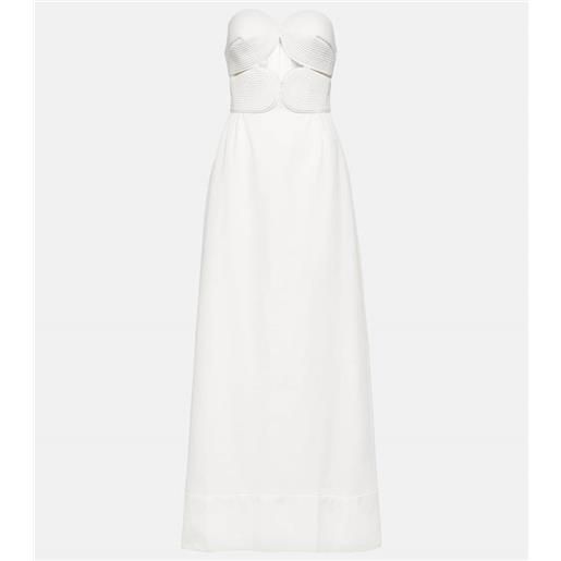 Adriana Degreas abito lungo con cut-out