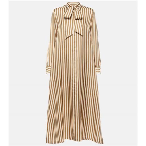 Max Mara abito lungo faesite in twill di seta
