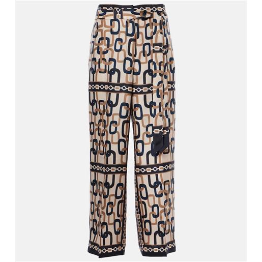 'S Max Mara pantaloni a gamba larga brina in twill