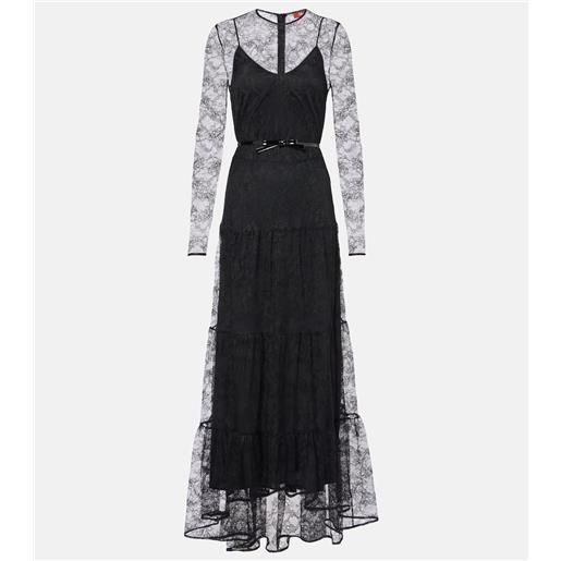 Max Mara abito lungo modane in pizzo