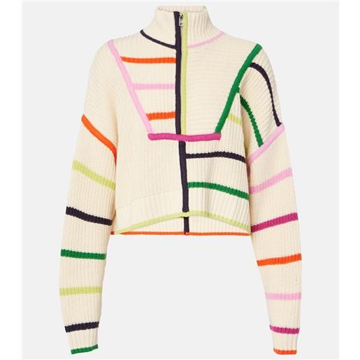 Staud pullover hampton in misto cotone cropped