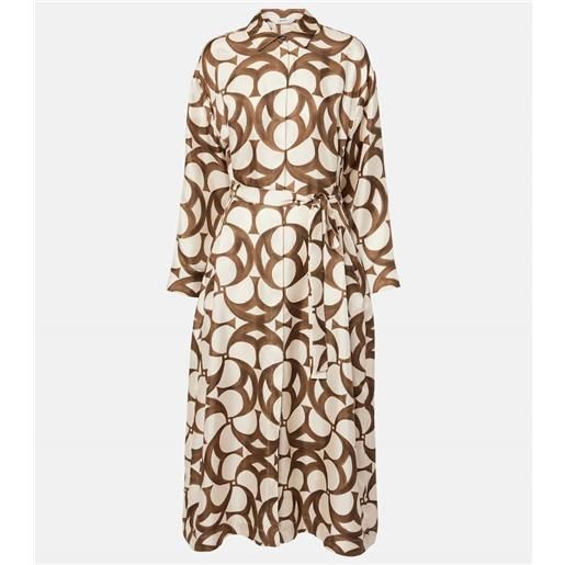 'S Max Mara abito chemisier lleana in twill di seta
