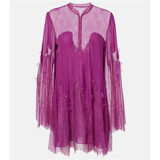 Costarellos blusa jorie in misto seta con pizzo