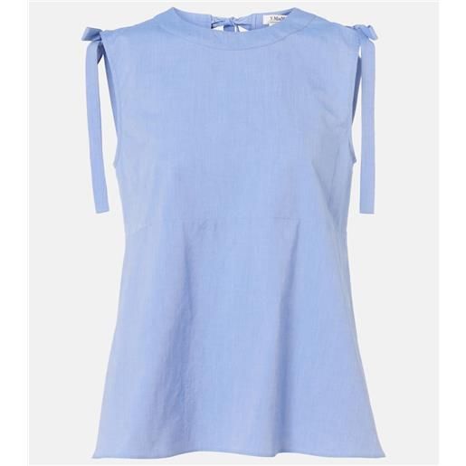 'S Max Mara top in canvas di cotone