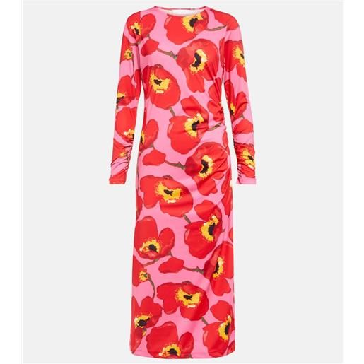 Carolina Herrera abito midi con stampa