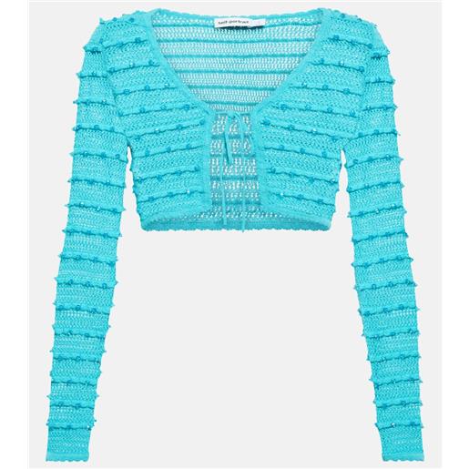 Self-Portrait cardigan in maglia a righe