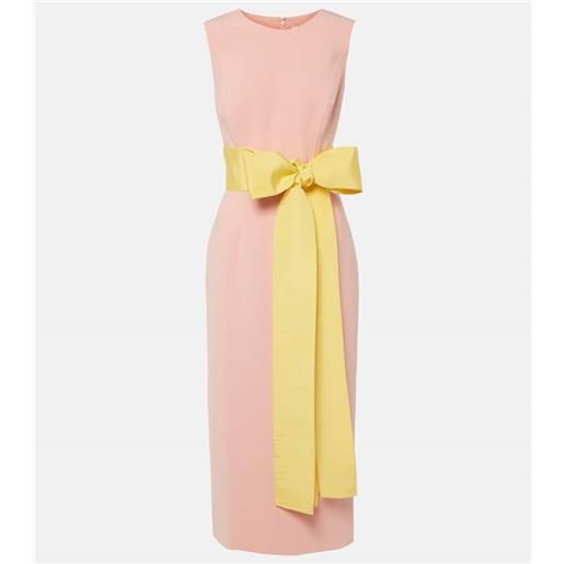Carolina Herrera abito midi in crêpe