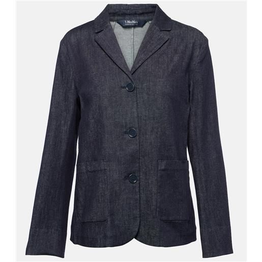 'S Max Mara blazer di jeans robin