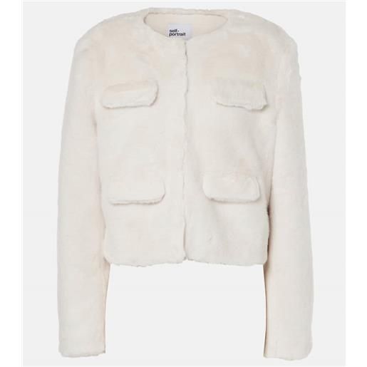 Self-Portrait giacca in shearling sintetico