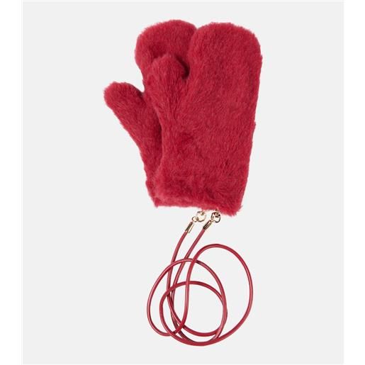 Max Mara muffole ombrato in teddy di lana e seta