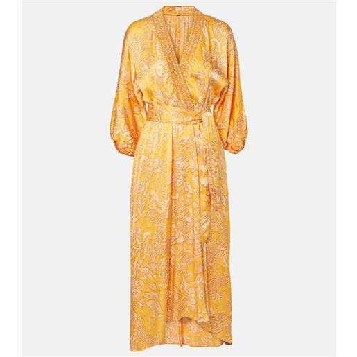 Poupette St Barth abito lungo celie con stampa