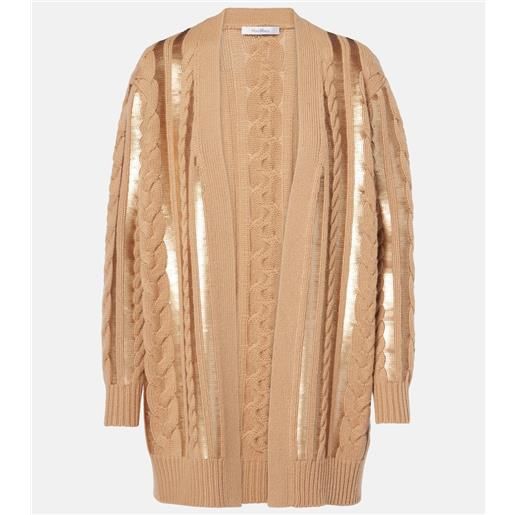 Max Mara cardigan mirco in lana e cashmere