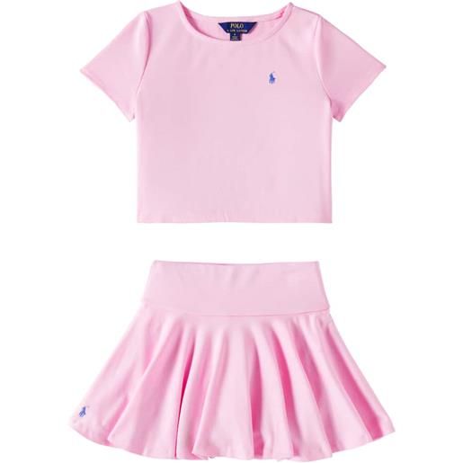 Polo Ralph Lauren Kids t-shirt e gonna con logo