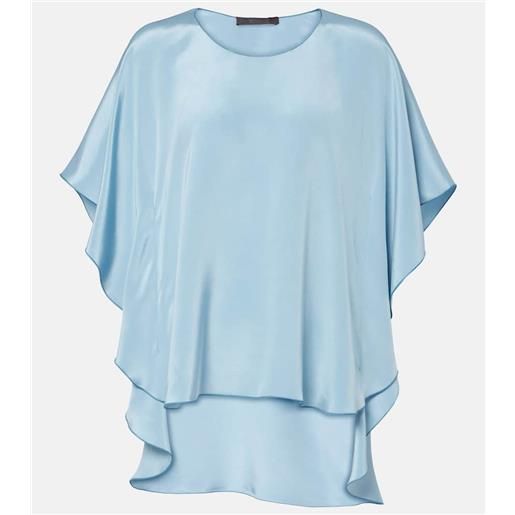 Max Mara blusa oronte in seta crãªpe de chine